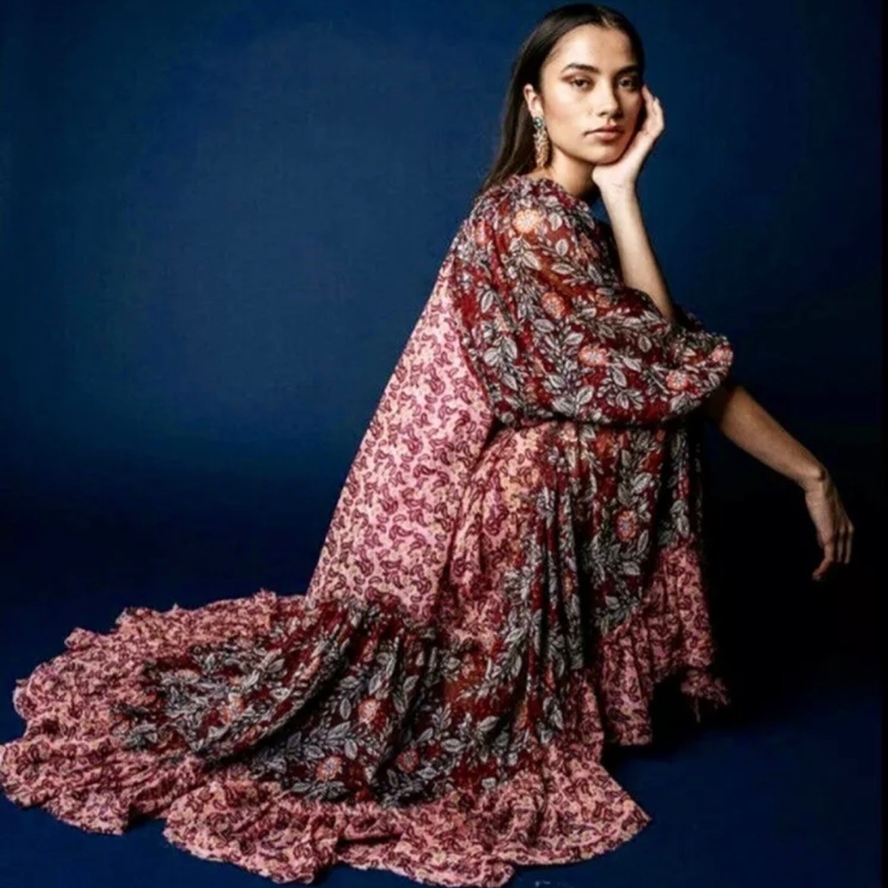 Free People Estelle Chiffon Maxi Dress